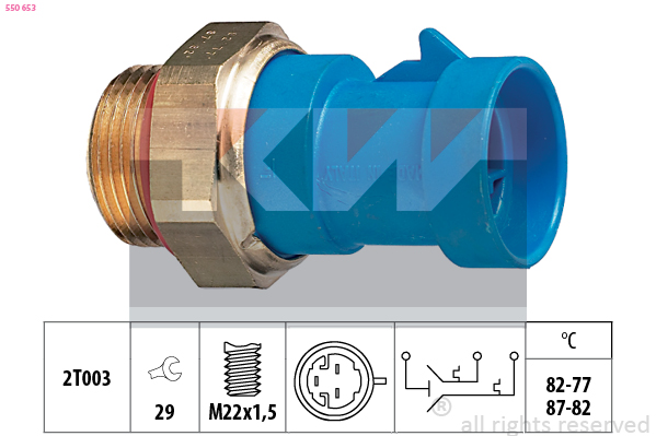 KW Ventilátor kapcsoló 550653_KW